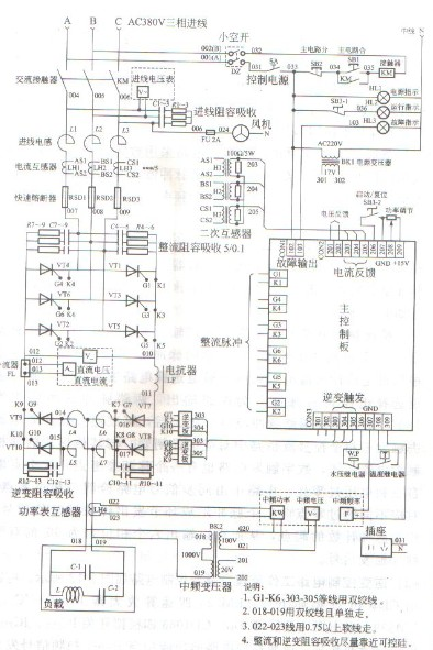 中頻感應(yīng)加熱電源觸發(fā)電路工作原理圖 中頻感應(yīng)加熱電源觸發(fā)電路工作原理圖